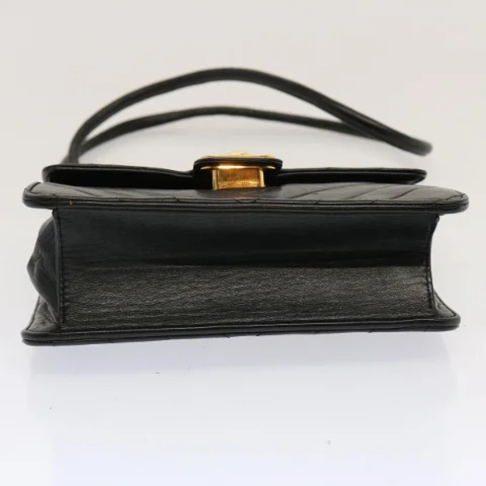 Chanel Vintage Pre-owned Leather chanel-bags Black Dames
