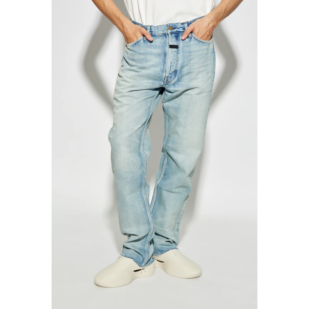Fear Of God Jeans met logo Blue Heren