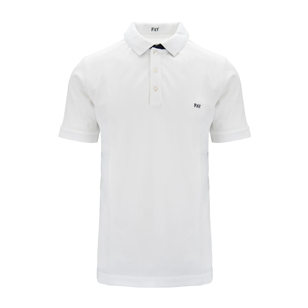 Fay - Tops > Polo Shirts - White - Fay - Modalova
