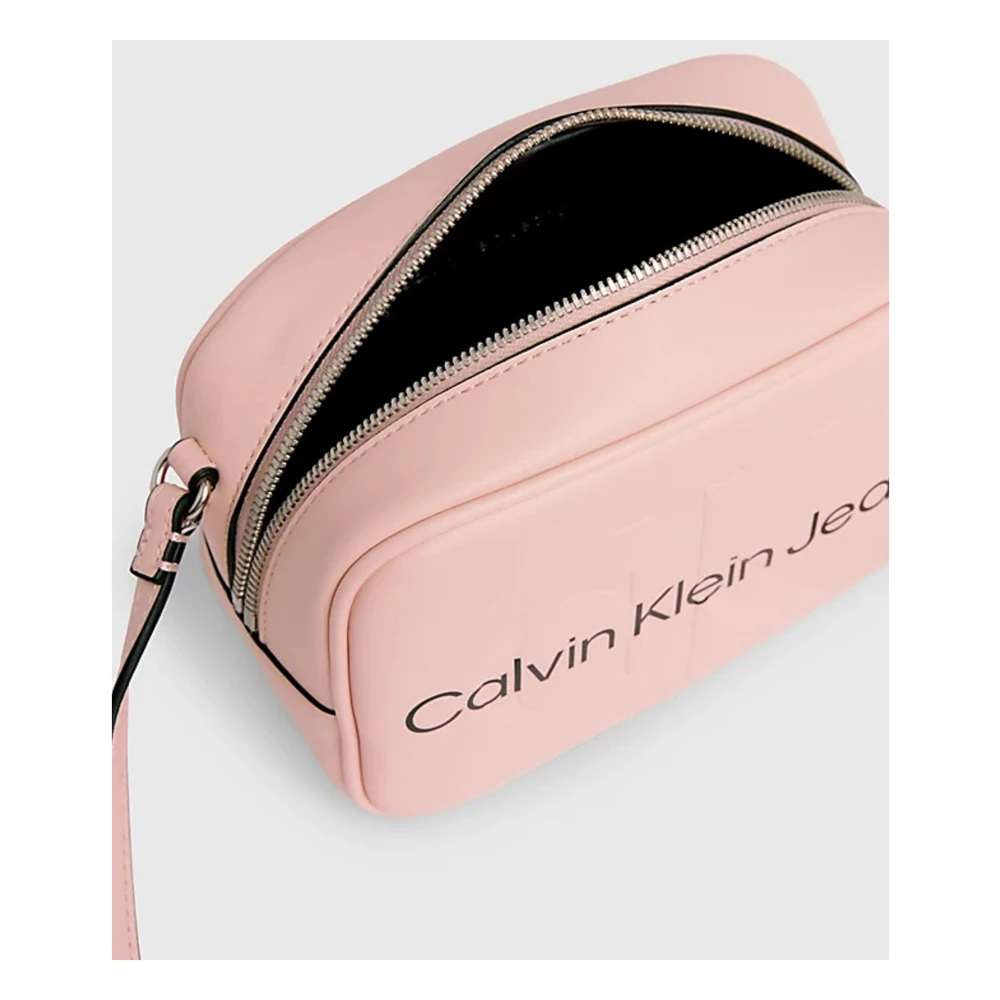 Calvin Klein Jeans Schoudertas met Sculpted Logo Pink Dames