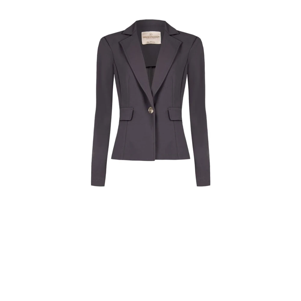 RINASCIMENTO Aansluitend Blazer Jas Herfst Winter 2024 25 Brown Dames