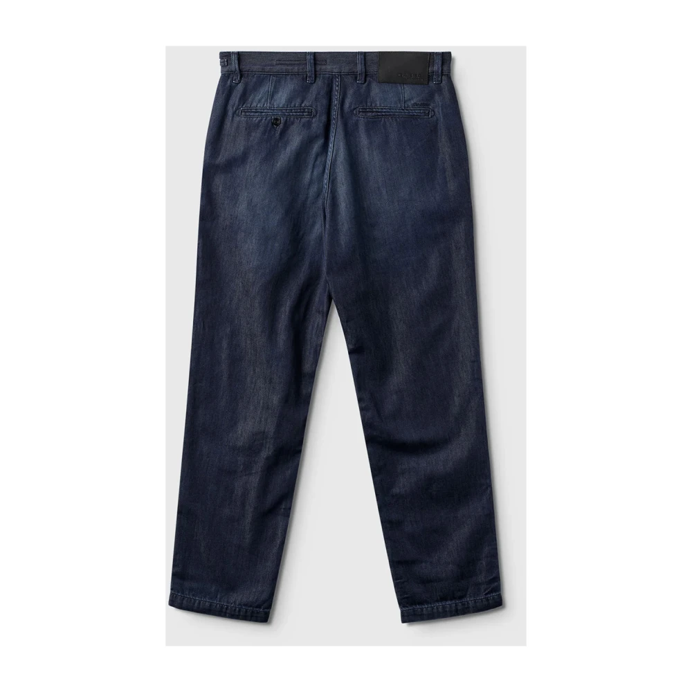Gabba Blauwe Geplooide Jeans Kyoto K4461 Blue Heren