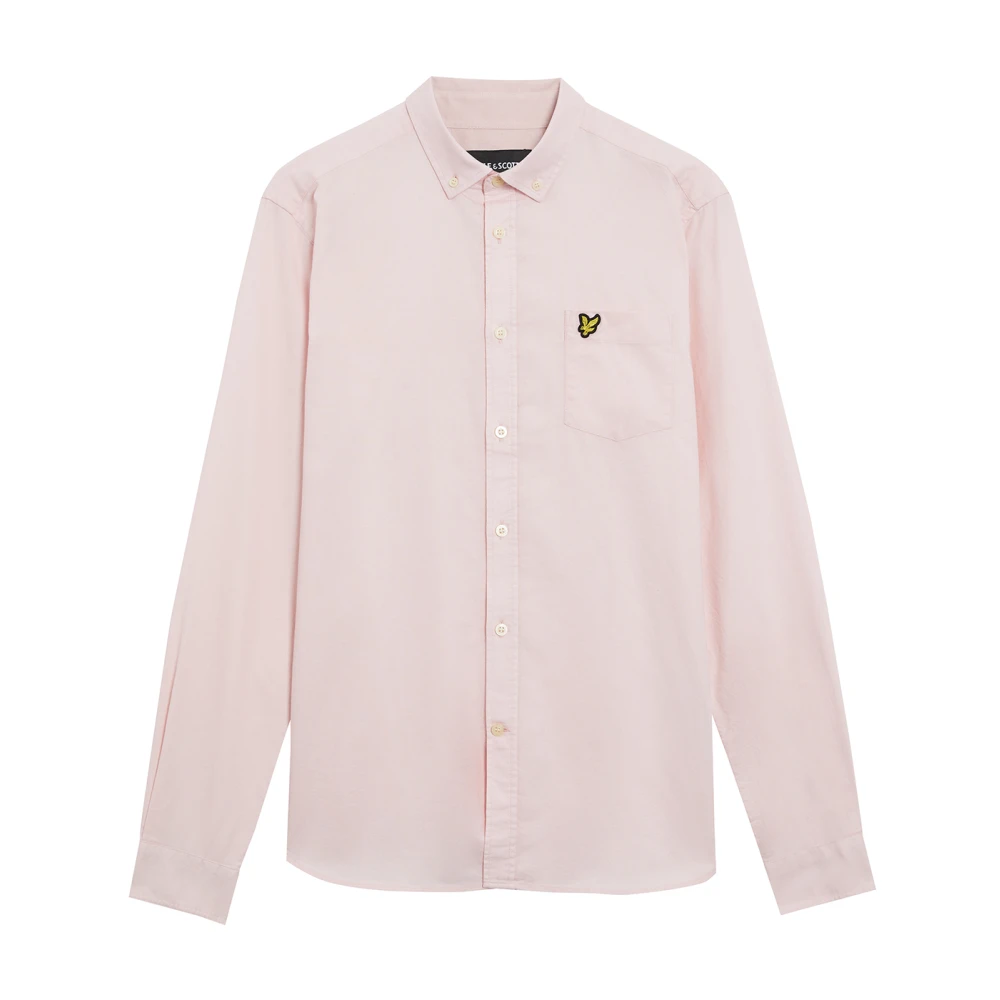 Lyle & Scott Lichtgewicht Oxford Overhemd Regular Fit Pink Heren