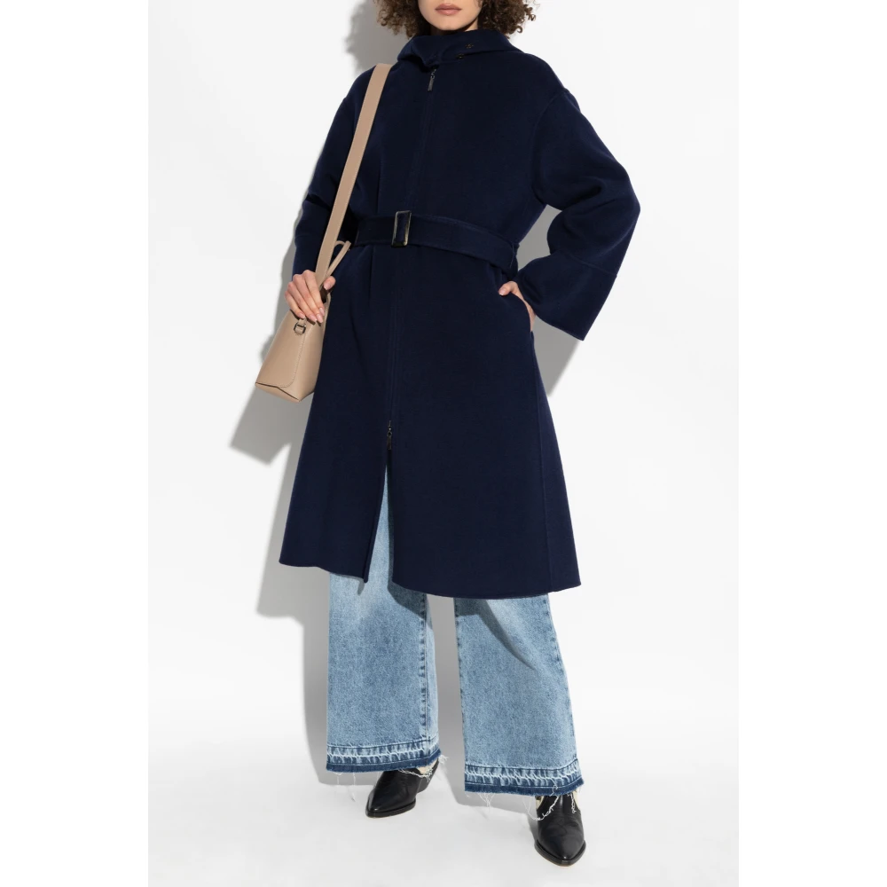 Emporio Armani Jas met capuchon Blue Dames