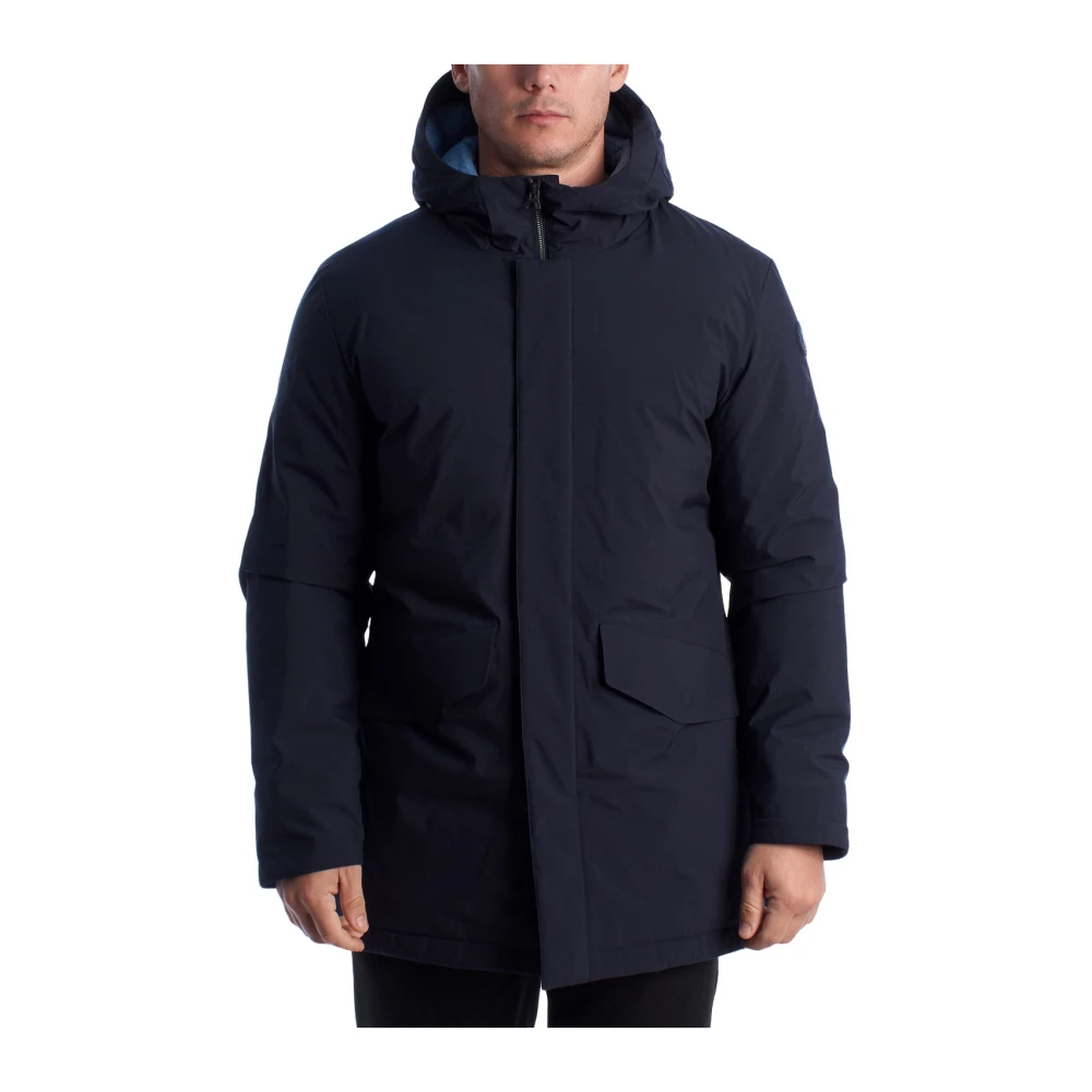 U.s. Polo Assn. Men's Blue Quilted Parka - Parkas - S - Coats