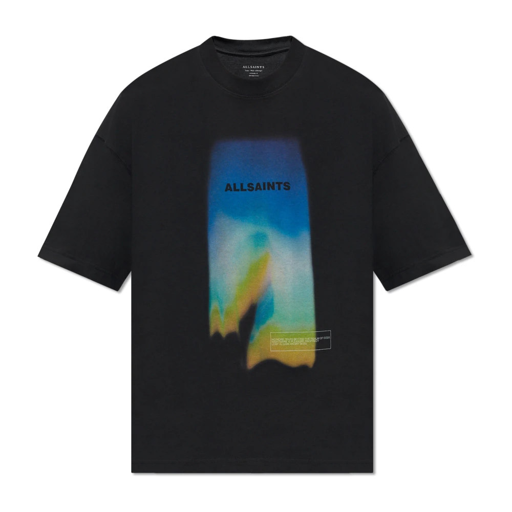 AllSaints Prizm bedrukt T-shirt Black Heren