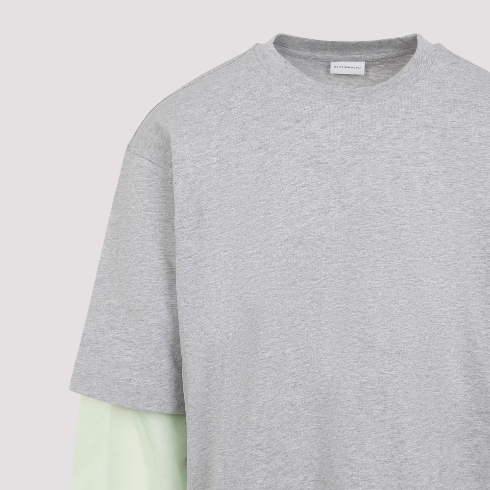Dries Van Noten Grijze T-shirt voor mannen Gray Heren