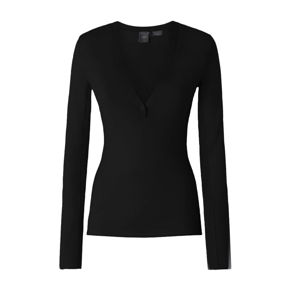 Pinko Stijlvolle Gebreide Kleding Collectie Black Dames