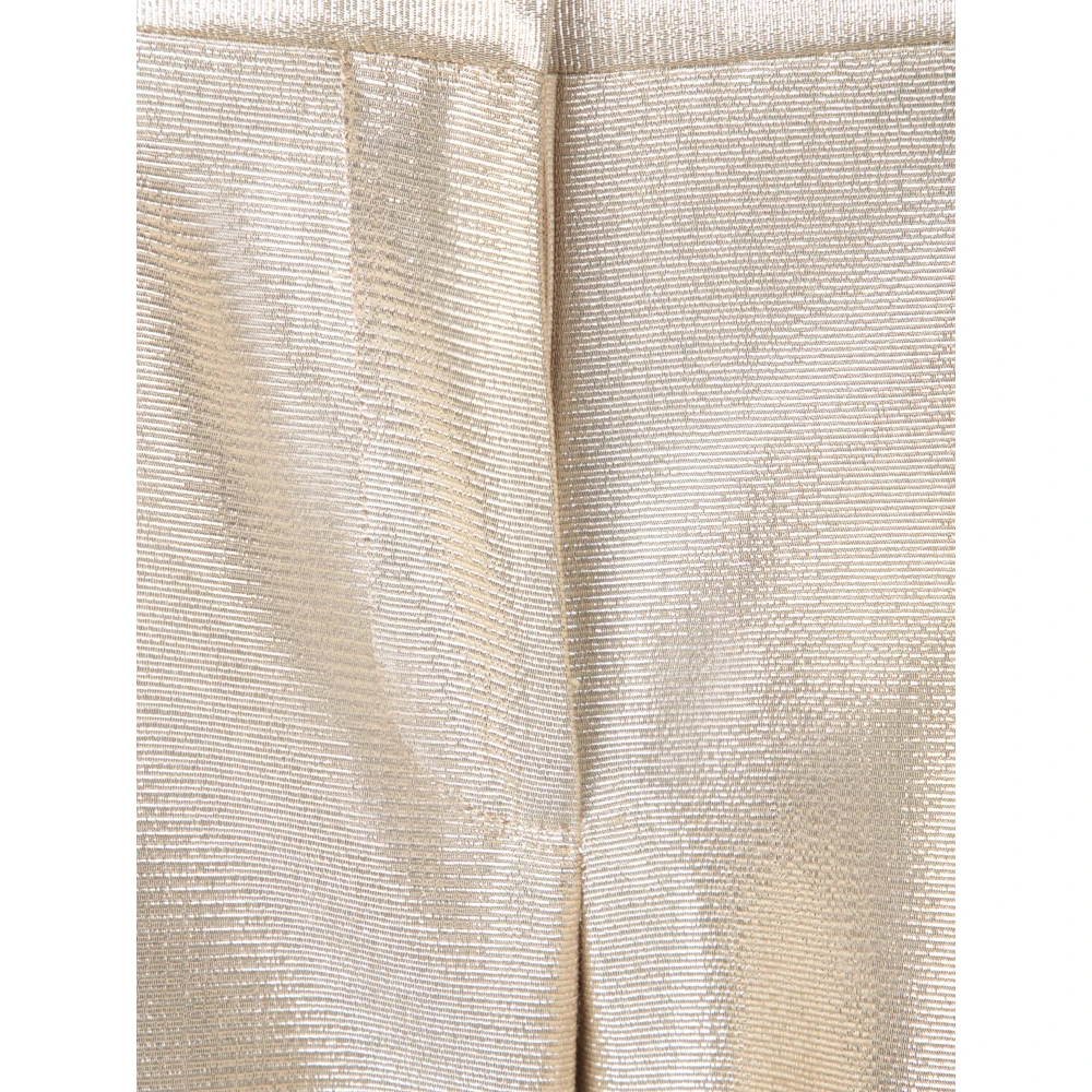 Tom Ford Gouden lage taille lurex broek Beige Dames