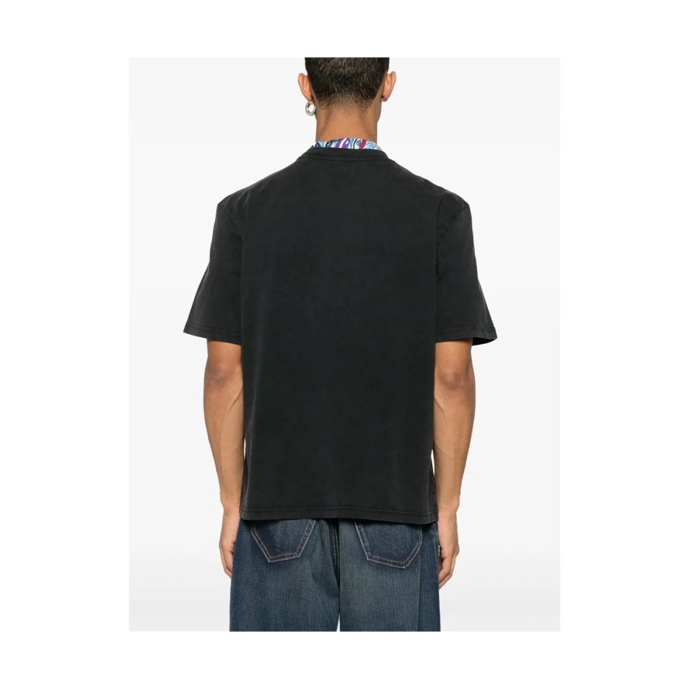 Martine Rose Zwart Crew Neck Korte Mouwen T-shirt Black Heren