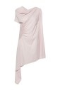 robe-shift-asymetrique-drapee-rose