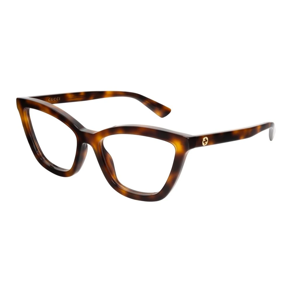 Gucci Women's Brown Glasses, 54 Mm, Stylish Eyeglasses Havana Transpa