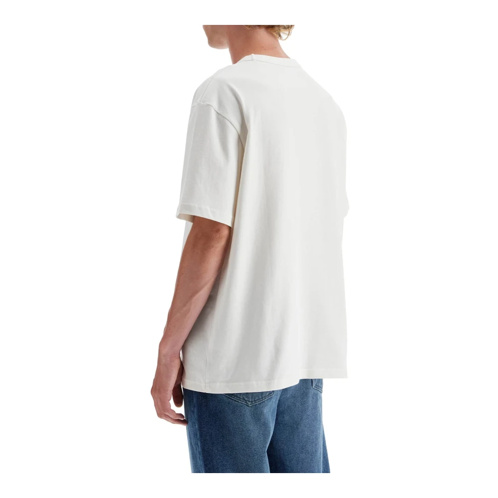 A.p.c. Boxy Fit Crew Neck T-Shirt White Heren