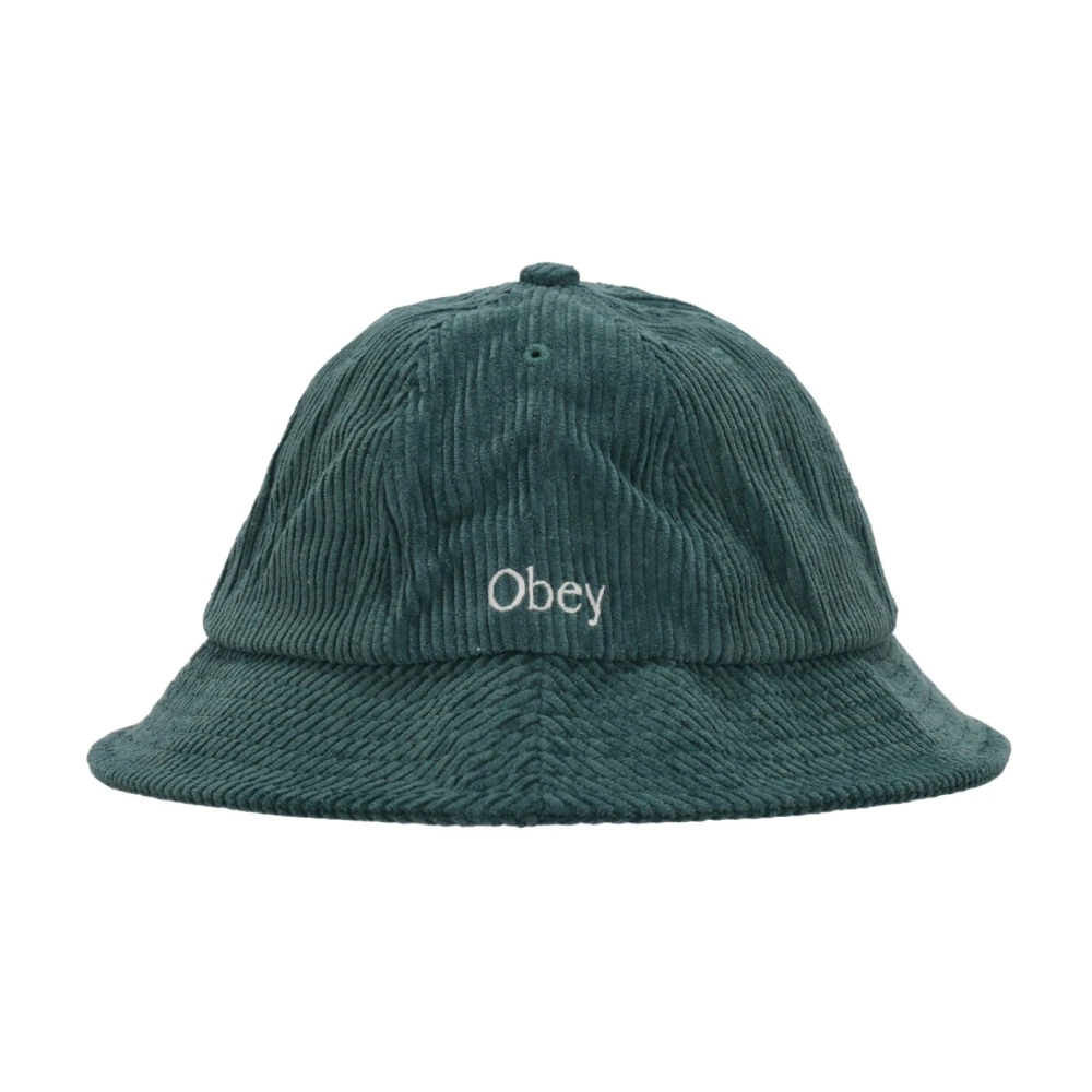 Obey Cherish Cord Bucket Hat Dark Cedar Green Heren