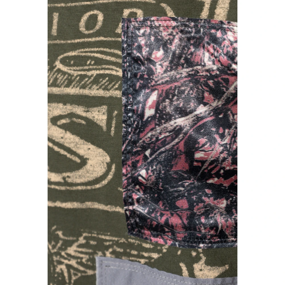Diesel T-shirt T-Boxt-Slits-R8 Green Heren