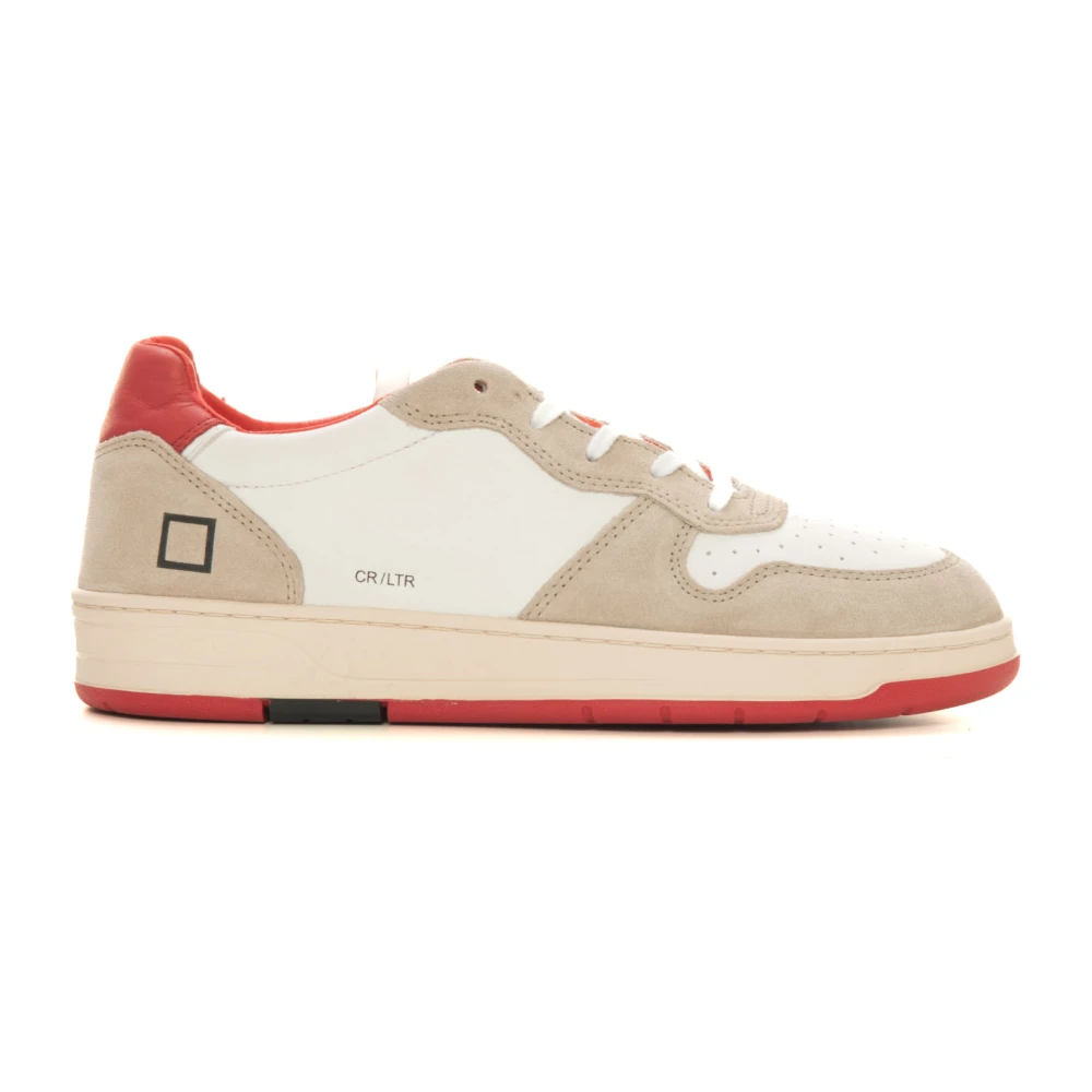 D.a.t.e. Leren sneakers met veters Heren Schoenen Veelkleurig Multicolor