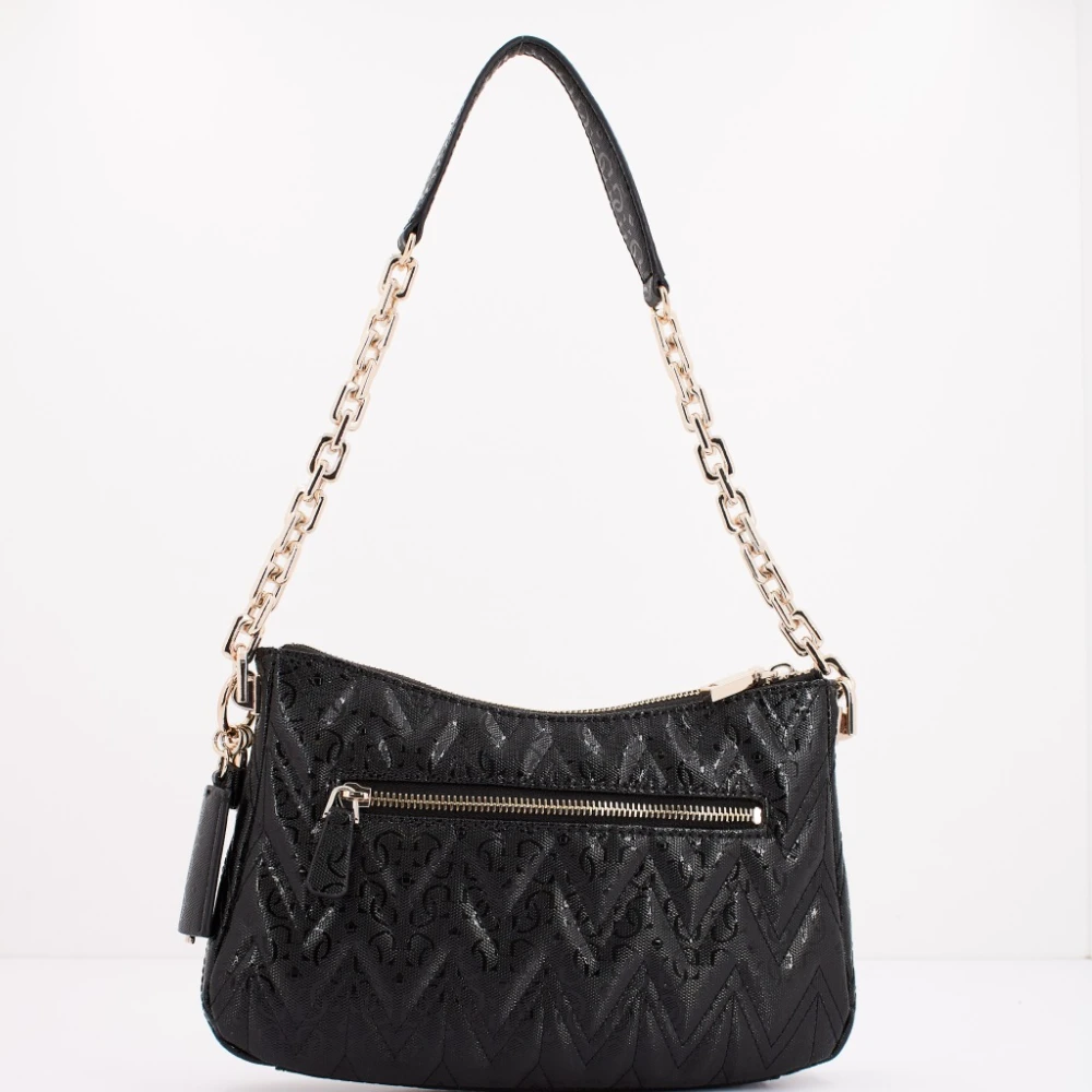 Guess Adelard Top Zip Schoudertas Black Dames