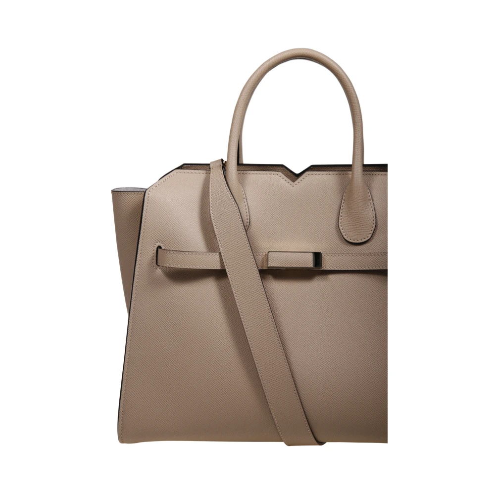 Valextra Cachemire Milano Media Tas Brown Dames