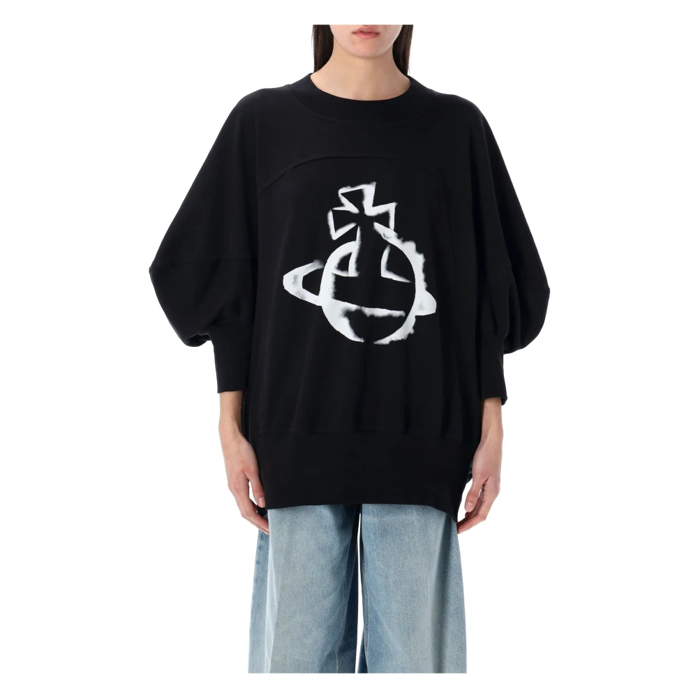 Vivienne Westwood Stencil Sweater Black Dames