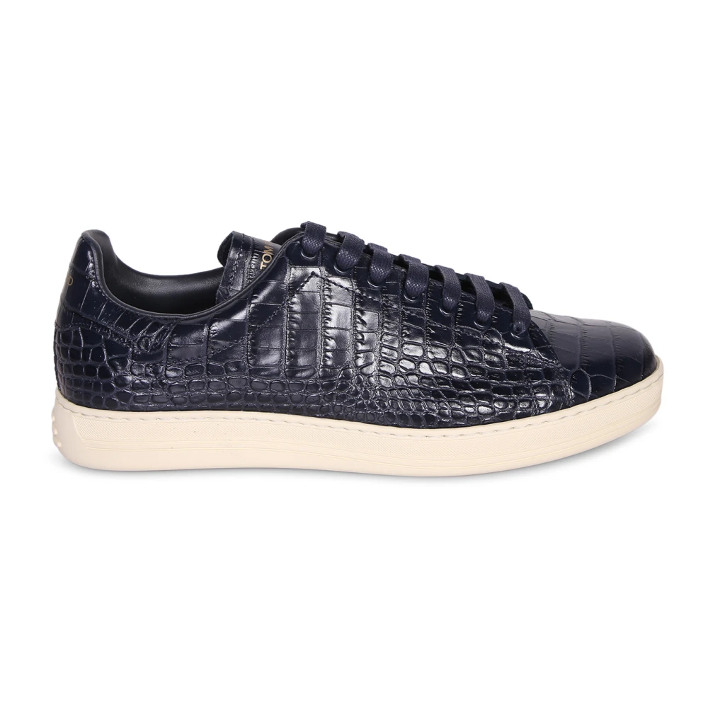 Tom Ford Men's Blue Warwick Cocco Trainers - Sneakers - 8 Uk - Shoes