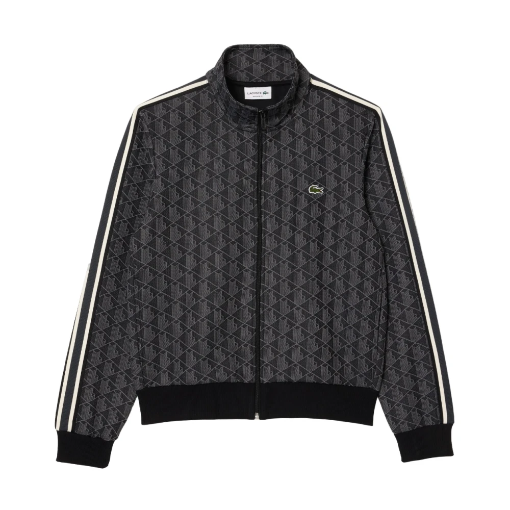 Lacoste Paris Zip Sweatshirt Gray Heren