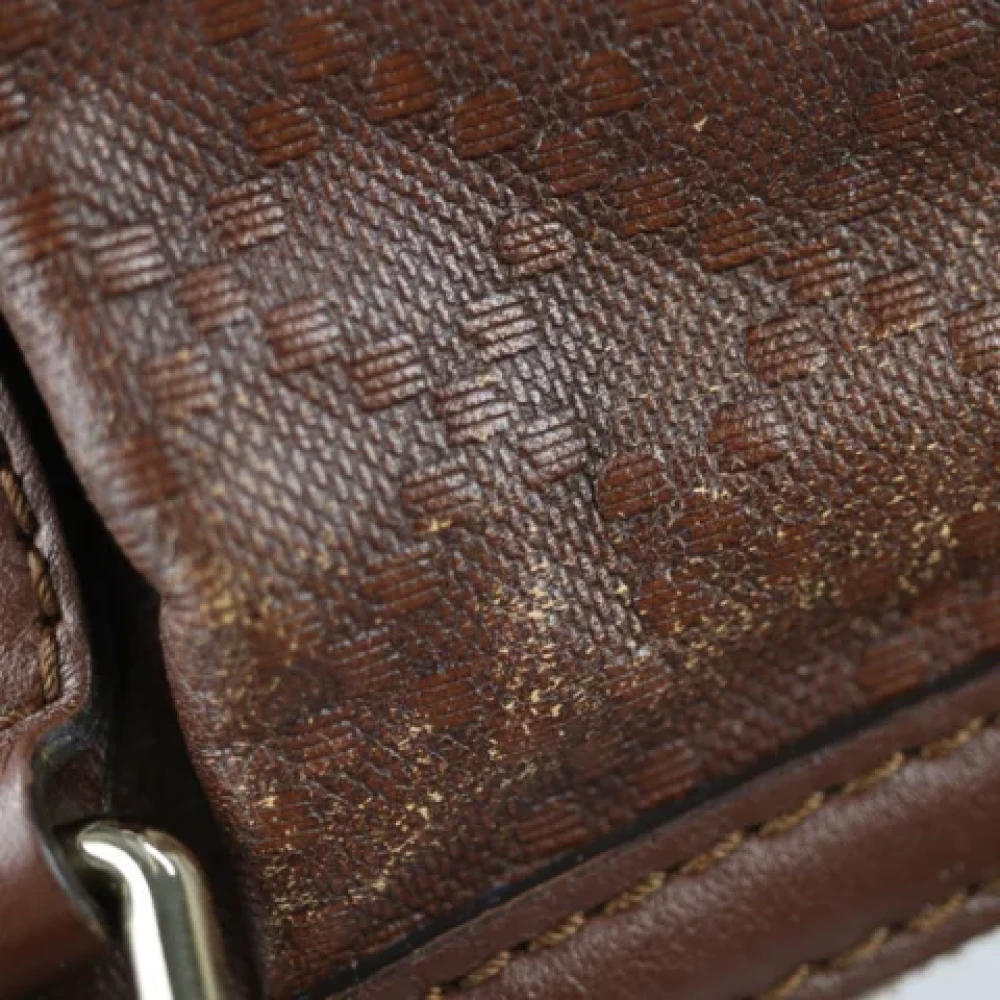 Gucci Vintage Pre-owned Leather handbags Brown Dames