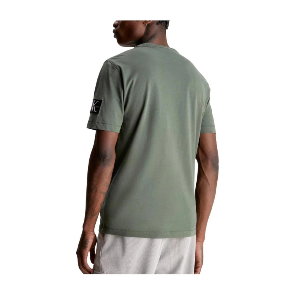 Calvin Klein Klassiek Badge T-shirt Green Heren