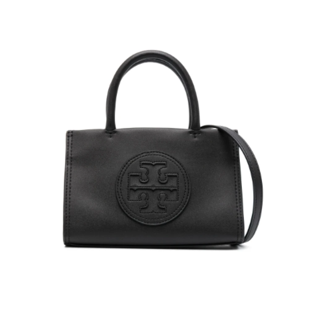 TORY BURCH Zwarte BioFabbrica Bio-Tex™ Geborduurde Logo Tas Black Dames