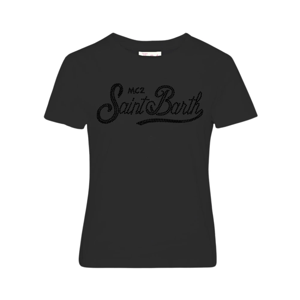 Mc2 Saint Barth Black T-Shirts, Female, Xl, T-Shirt Emilie