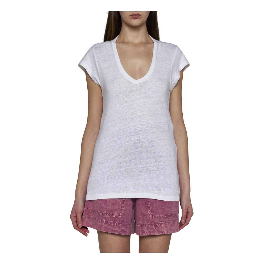 Isabel Marant Étoile Witte T-shirts en Polos Zankou-GC White Dames