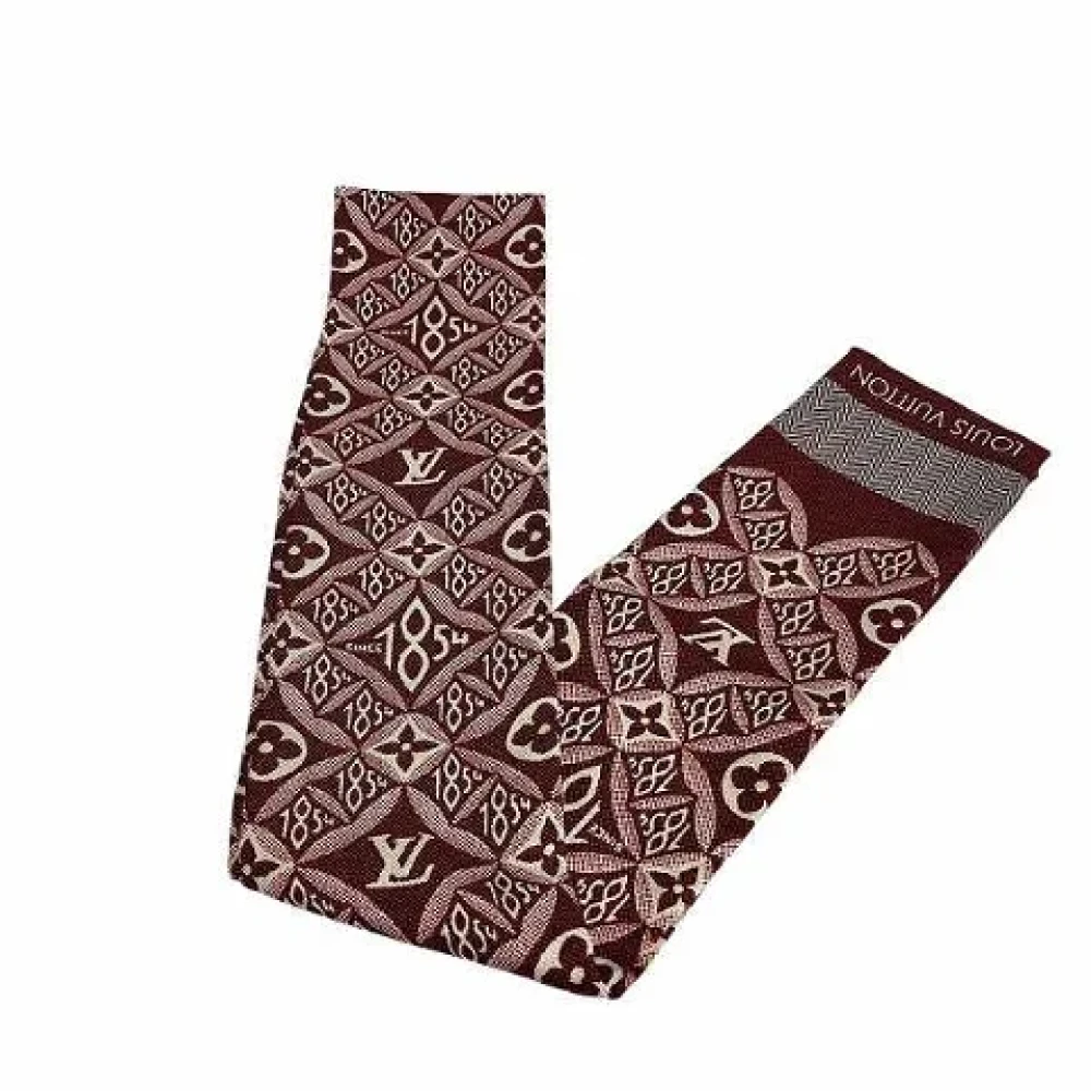 Louis Vuitton Vintage Pre-owned Fabric scarves Red Dames