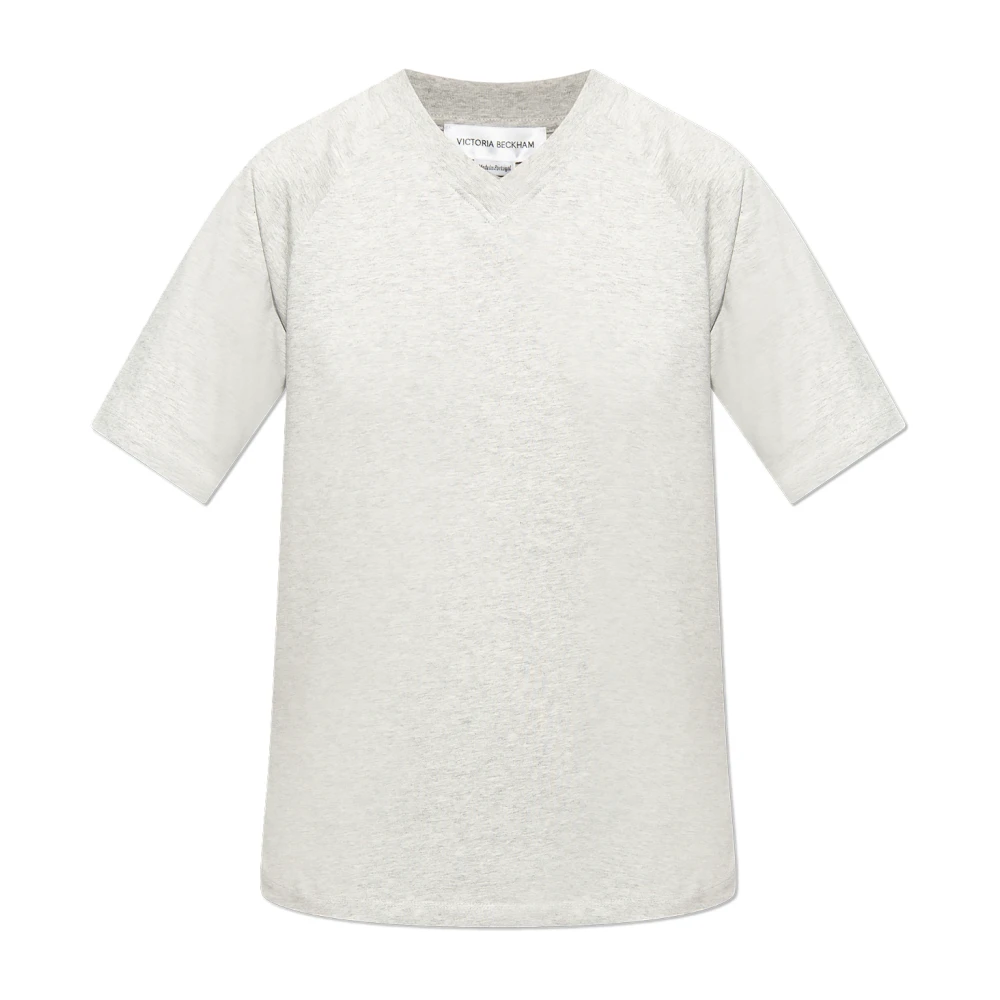 Victoria Beckham Bedrukt T-shirt Gray Dames