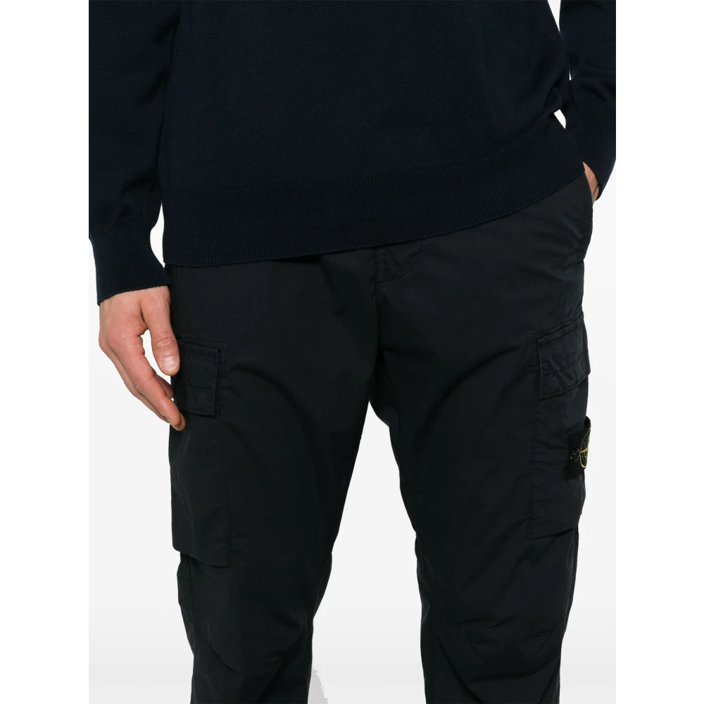 Stone Island Reguliere Taps Toelopende Broek Black Heren