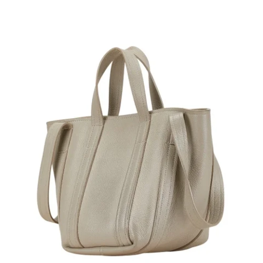 Balenciaga Vintage Pre-owned Leather balenciaga-bags Beige Dames