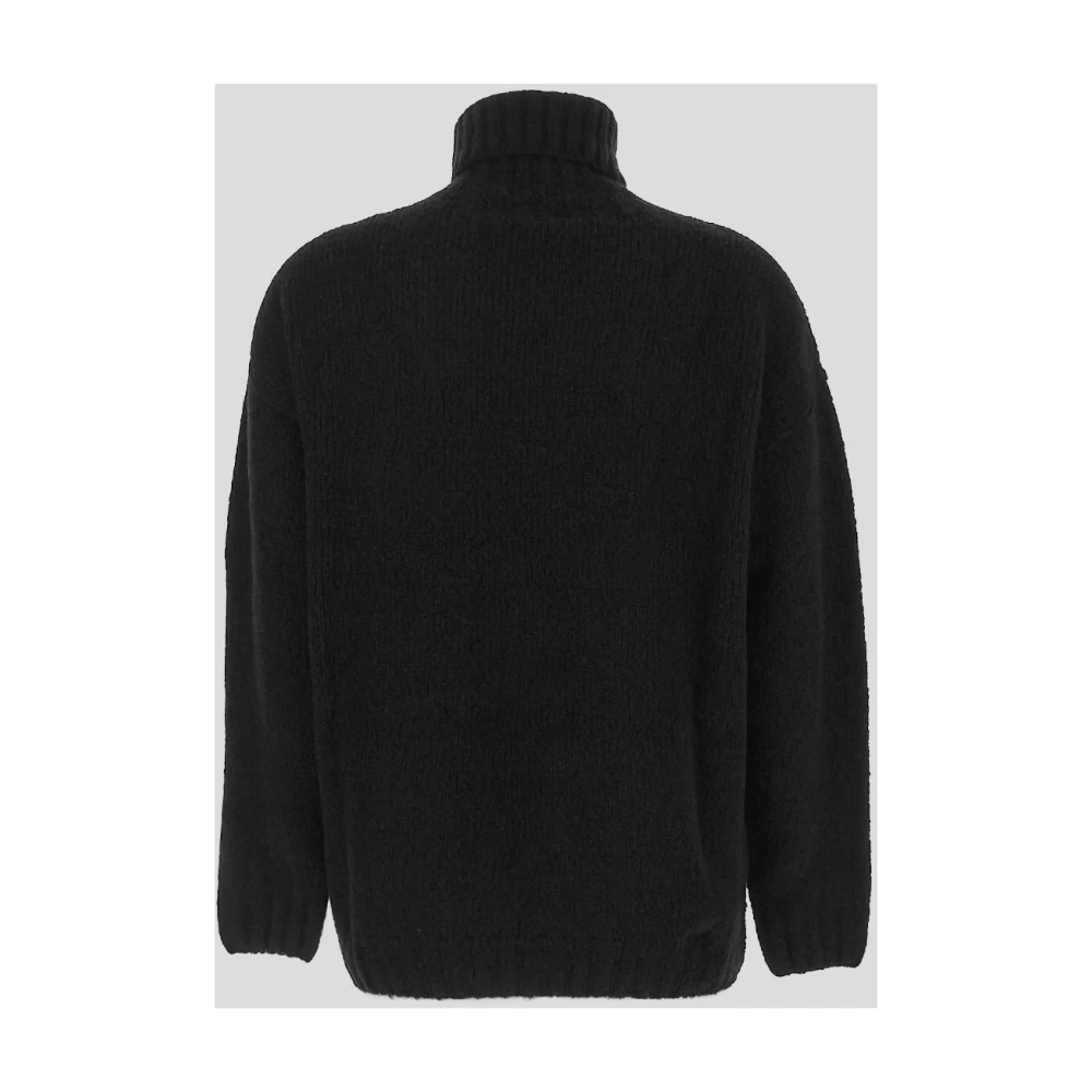 Gentryportofino Wollen Turtlenecks Gebreide kleding Black Dames