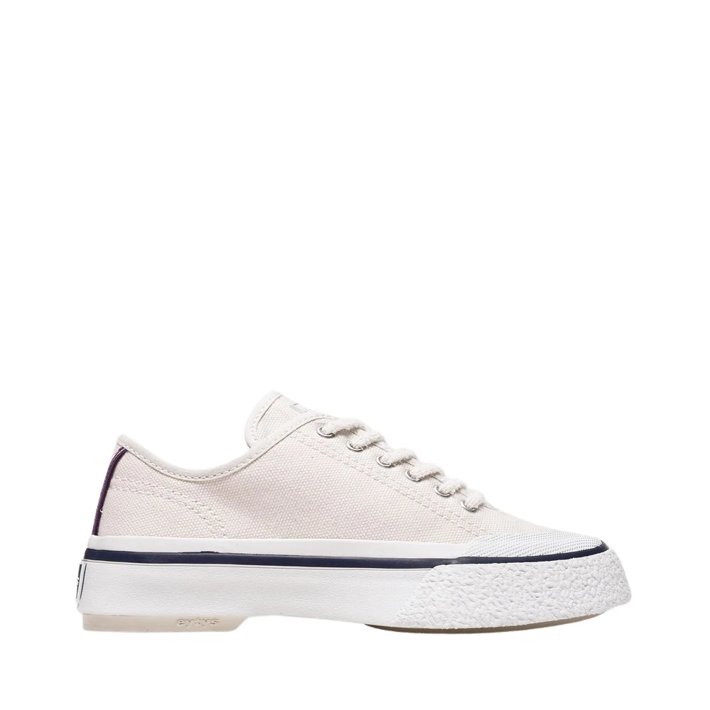 Eytys Men's Beige Sneakers, 3 Uk, Canvas Laguna Baskets