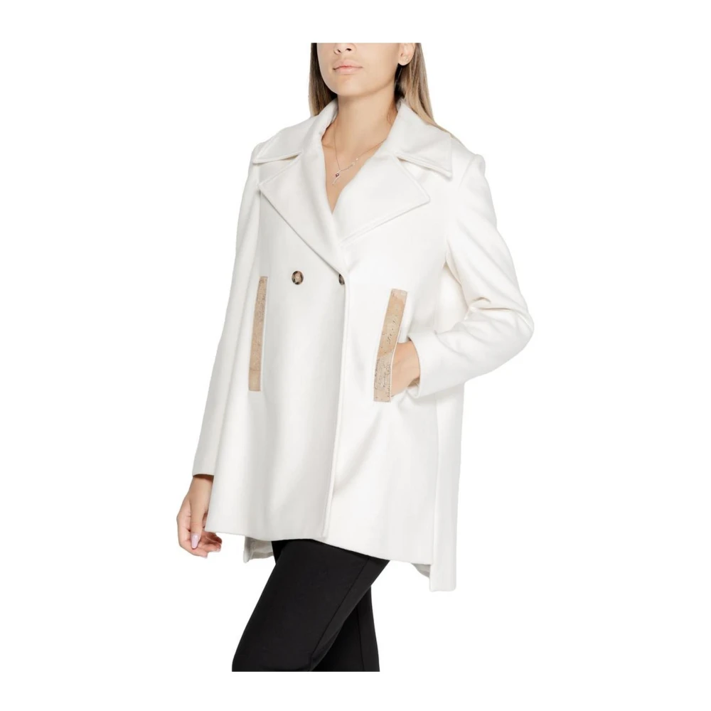 Alviero Martini 1a Classe Herfst Winter Dames Polyester Blend Jassen White Dames