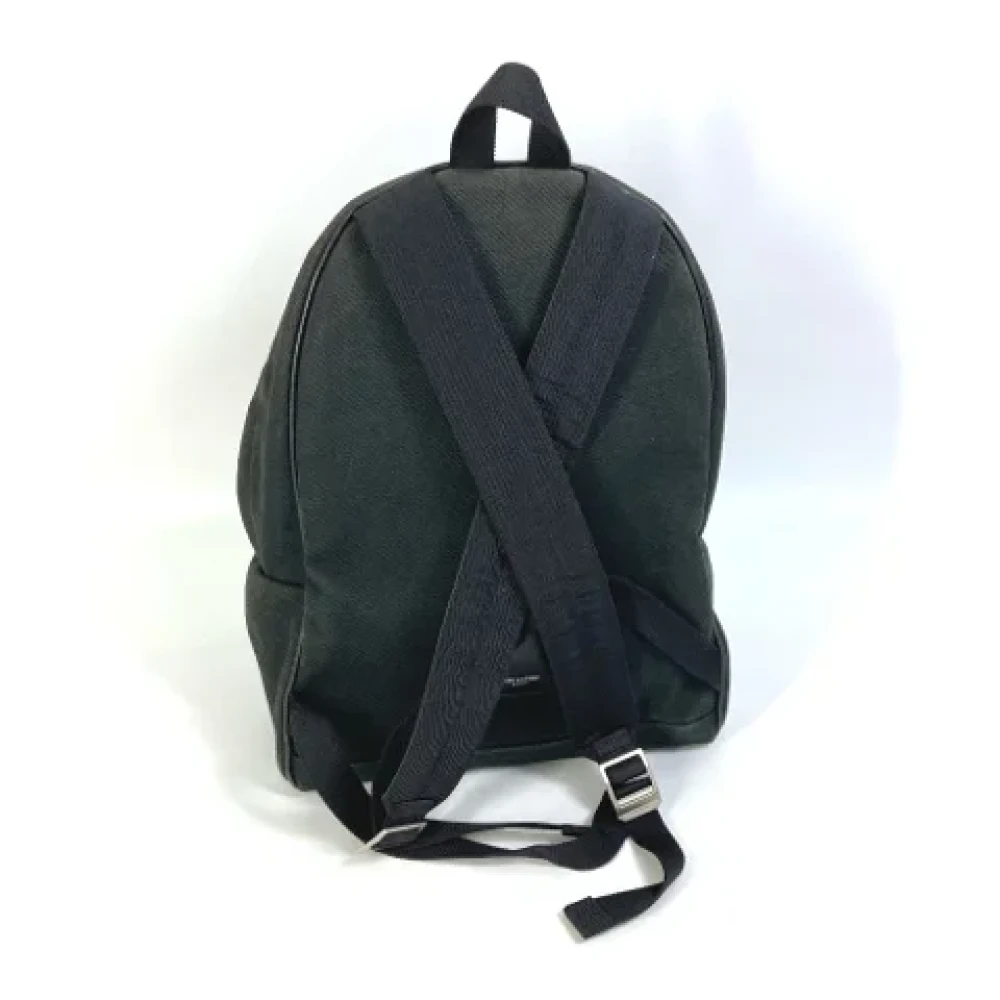 Yves Saint Laurent Vintage Pre-owned Fabric backpacks Black Dames