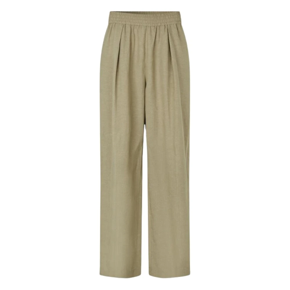 Samsøe Sajulia Wide Trousers Beige Dames