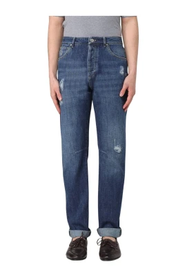 Distressed Slim-Fit Jeans
