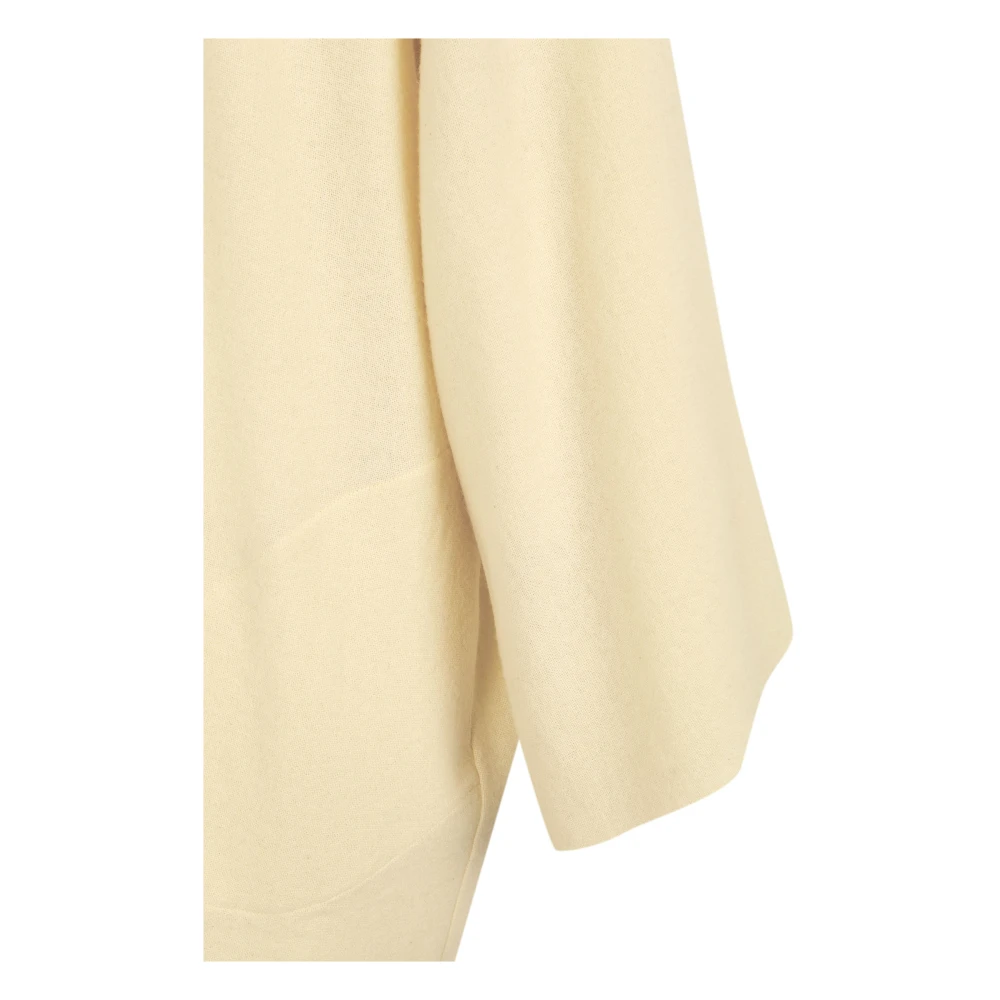 Cortana Yak Wol Shawl Kraag Jas Beige Dames