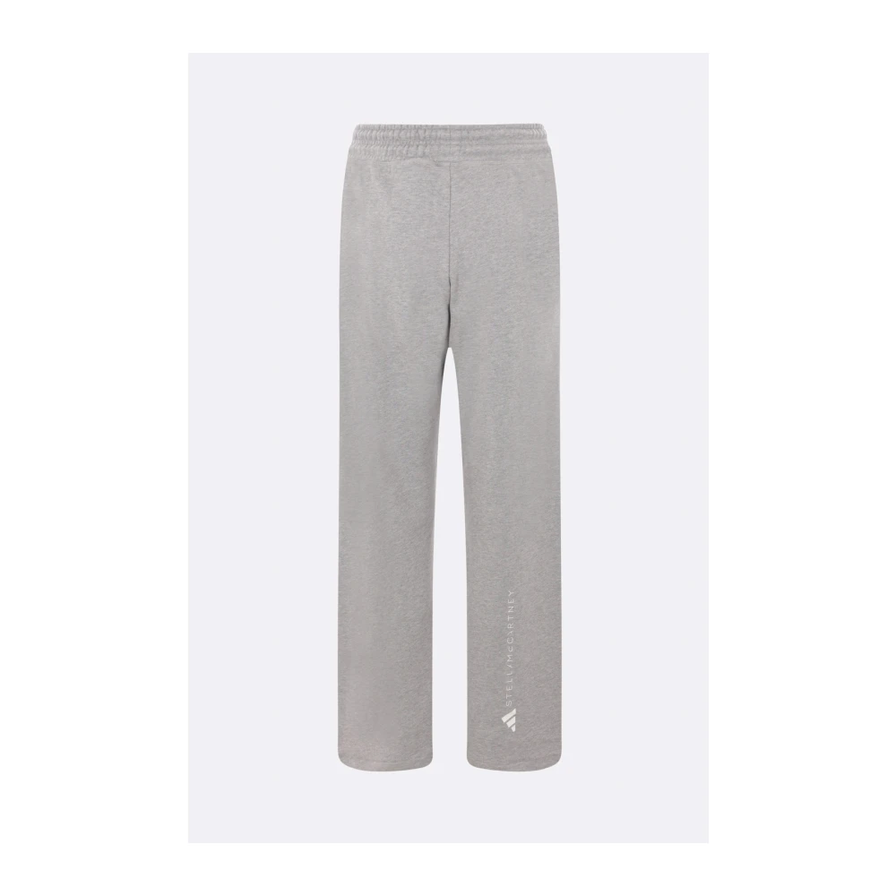 adidas by stella mccartney Katoenen Joggingbroek met Logoprint Gray Dames