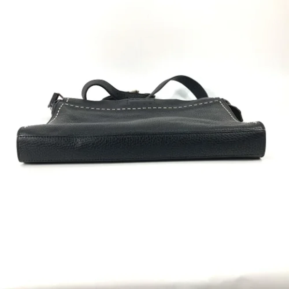 Fendi Vintage Pre-owned Leather fendi-bags Black Heren