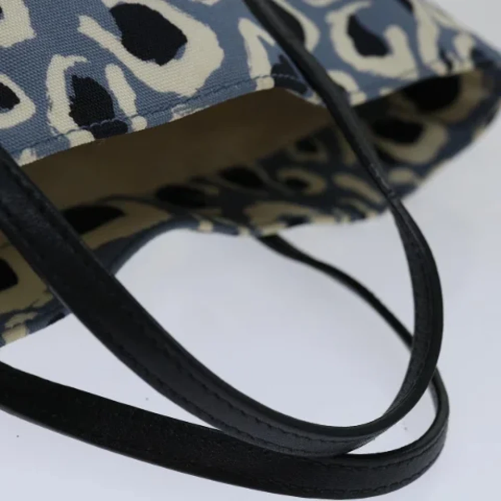 Gucci Vintage Pre-owned Canvas handbags Blue Dames