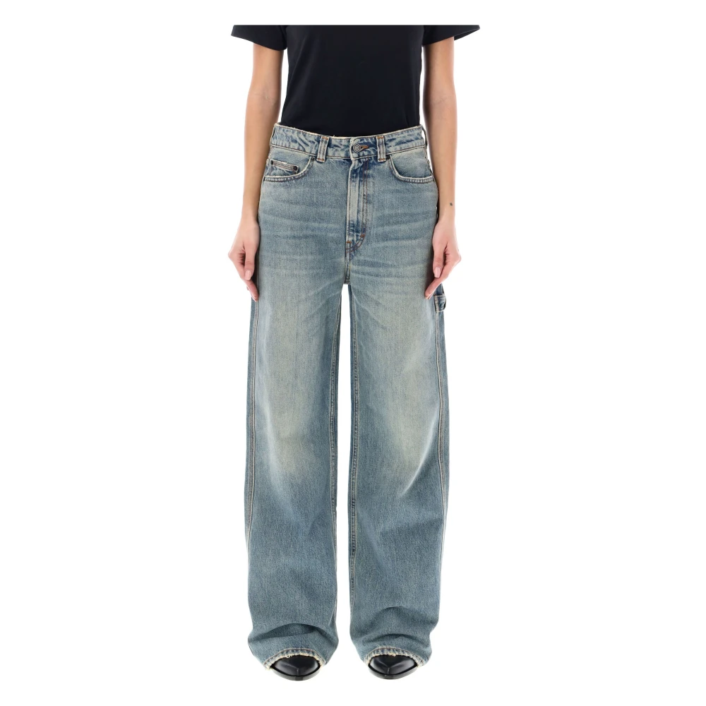 Haikure Cargo Jeans in Dirty Blue Dames