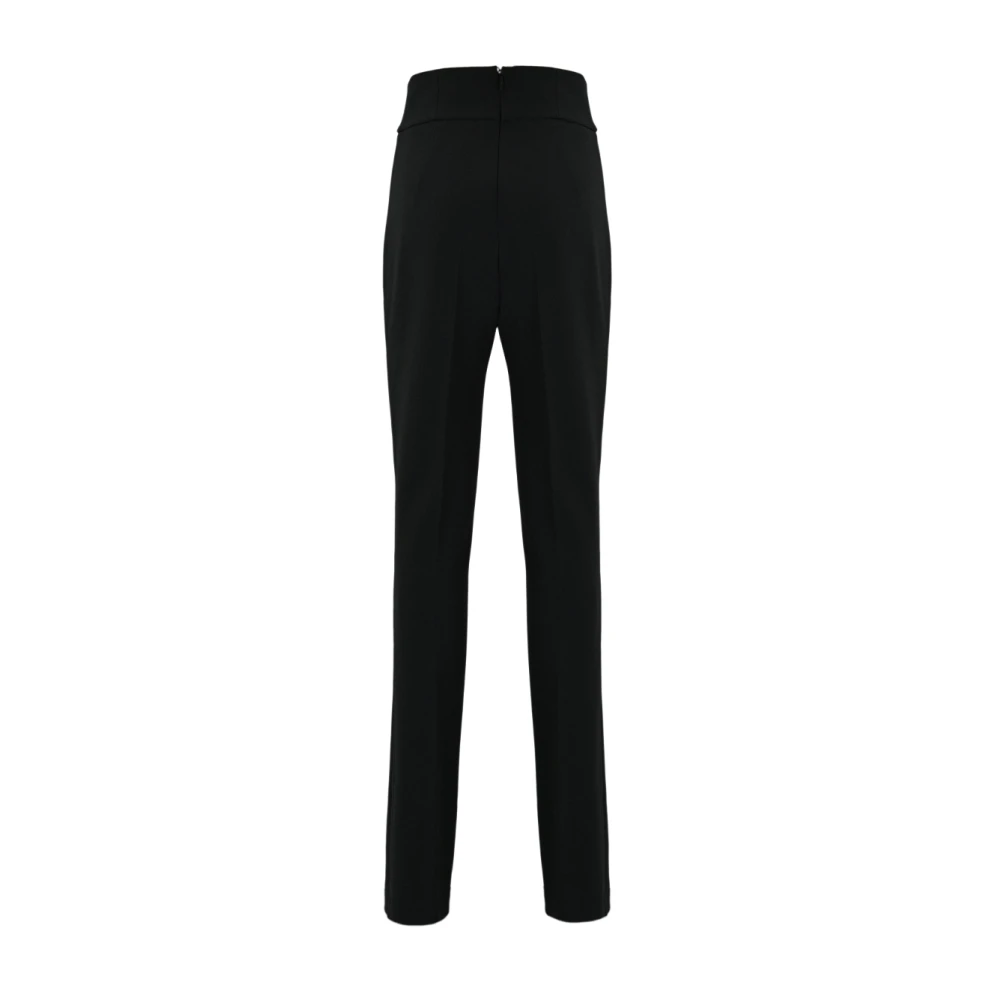 pinko Flare broek met hoge taille en verborgen rits Black Dames