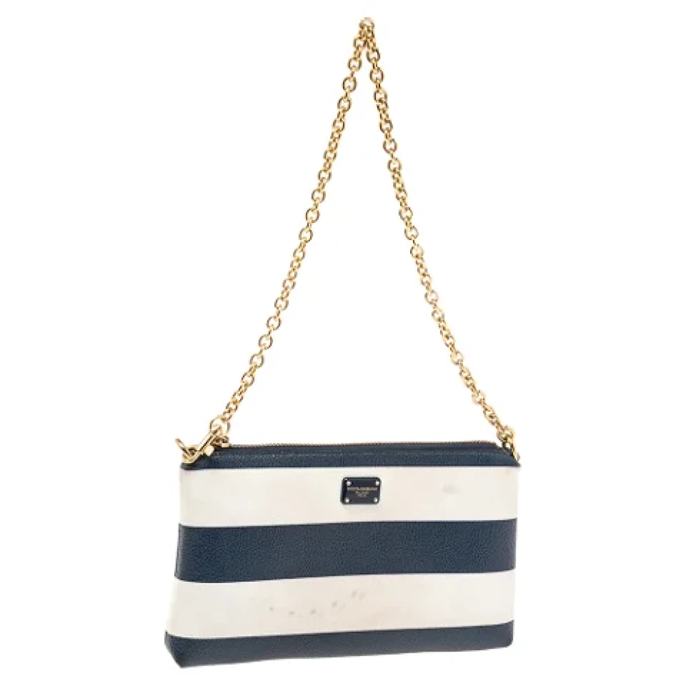 Dolce & Gabbana Pre-owned Leather shoulder-bags Blue Dames