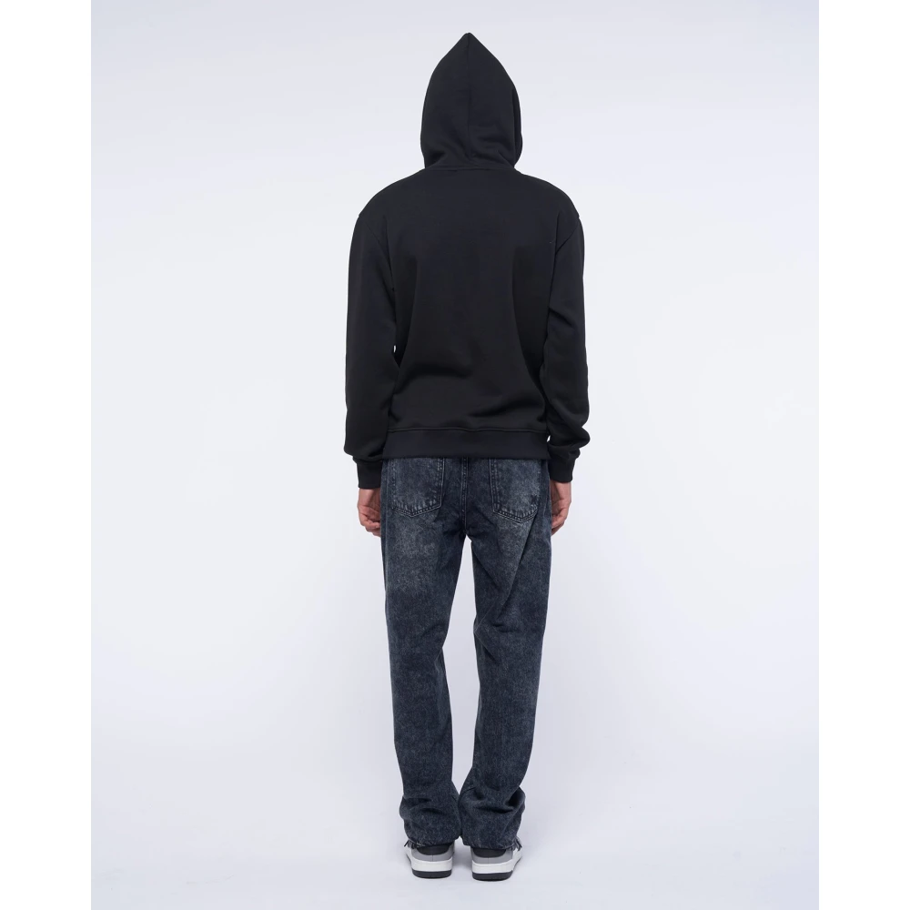 John Richmond Hoodie met warmgestempeld print Black Heren