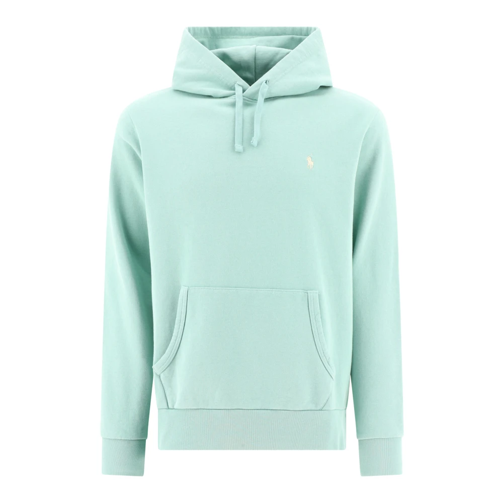 Polo Ralph Lauren Men's Blue Hoodies, S, Light Sweatshirt Casual Style