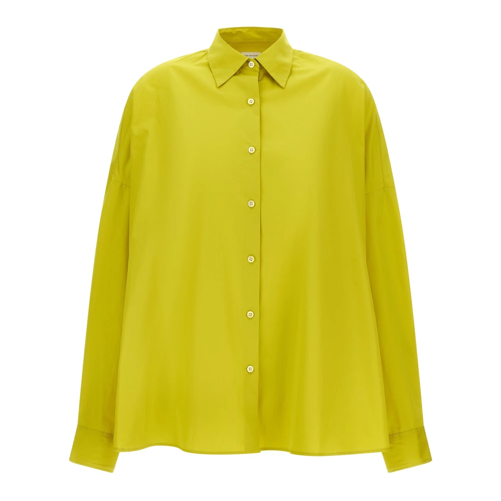 Dries Van Noten Donna Verde Camicette S, New,
